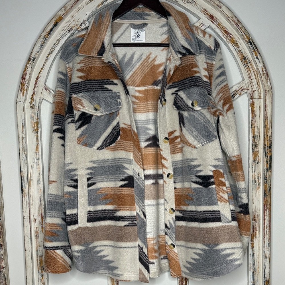 Altar’d State Aztec Patterned Shacket - image 8